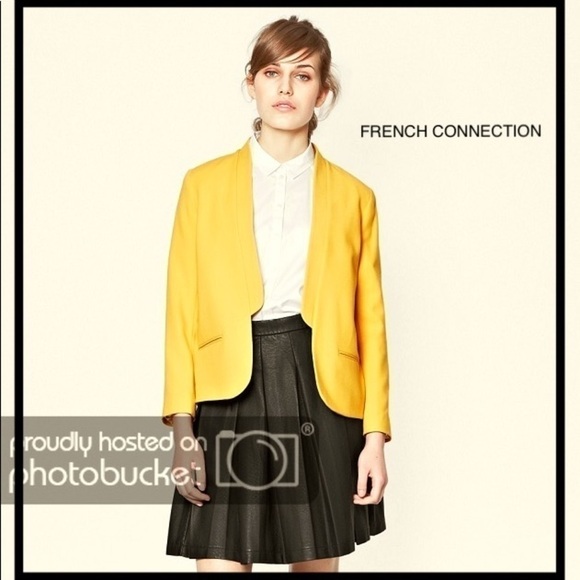 FRENCH CONNECTION Mellow Yellow Jacket - Picture 1 of 8